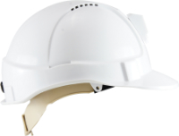 ON SITE SAFETY HAMMERHEAD HARD HAT VENTED - WHITE WITH LAMP BRACKETS